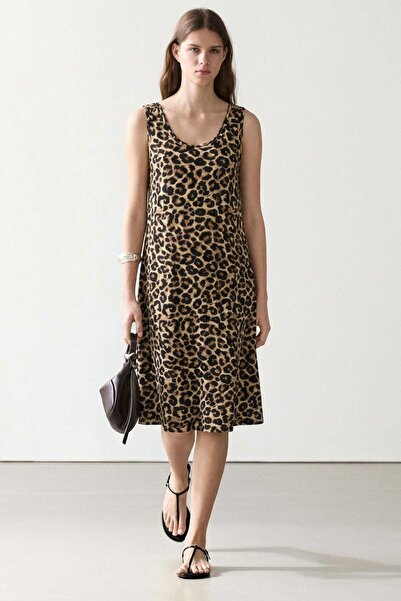 COTENCONCEPT Άνετο φόρεμα σε γραμμή Α με Ρευστή εφαρμογή χοντρά λουράκια