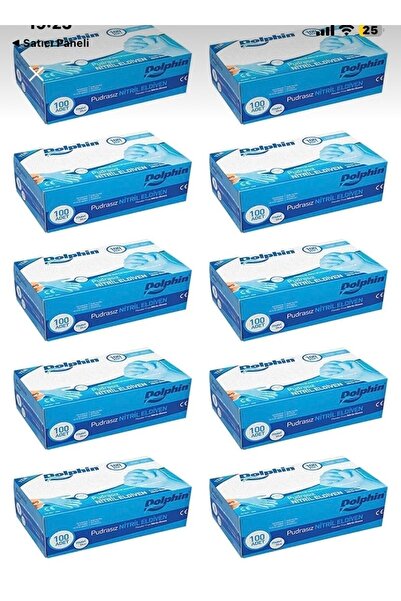 Dolphin Powder-Free Blue Gloves Size m 1000 Pieces