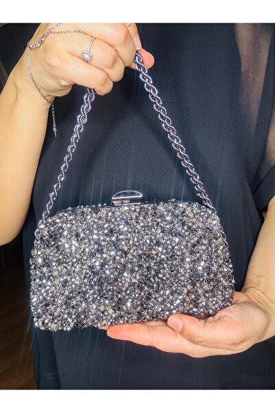 Blacktavern ΤΣΑΝΤΑ ABİYE ΜΕ ΠΕΤΡΙΝΗ ΣΧΕΔΙΑΣΜΕΝΗ ΑΛΥΣΙΔΑ ΚΡΕΜΑΣΤΗΣ, ΚΟΜΜΕΝΗ ΣΧ...