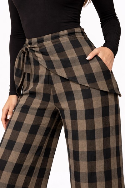 Etos Γυναικείο FuLaR DeTaYLI TaiLoReD FiT EKoKe PaNToLoN PaLazzo