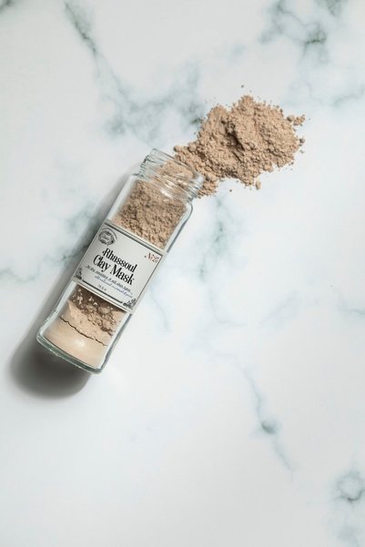 Rosece Rhassoul Clay Mask | For Dry, Sensitive and All Skin Types | 100% Natural | Anti-Blackhead and Anti-Acne 75g