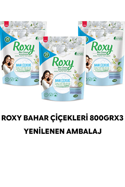 Roxy Dalan Bıoclean Matik Bahar Çiçekleri 3x800gr 3 Lü Ekonomik Paket