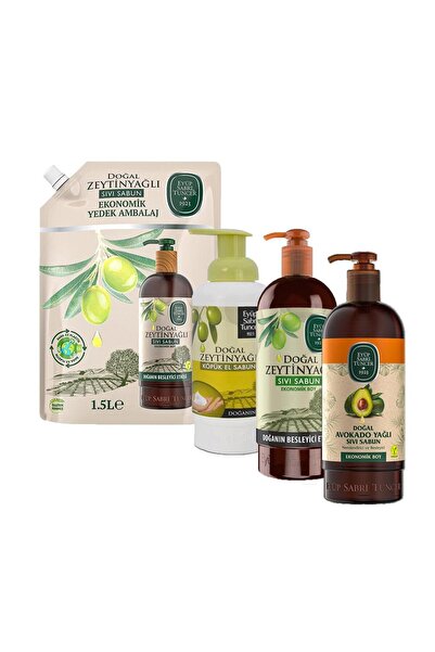 Eyüp Sabri Tuncer Liquid Soap with Olive Oil 750 ml and 1500 Ml, Liquid Soap ...
