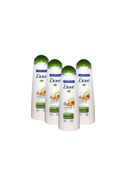 Dove شامبو العناية بالشعر بخلاصة الأفوكادو - × 4