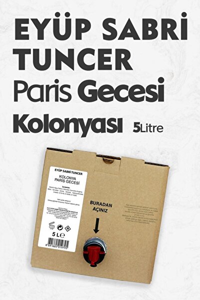 Eyüp Sabri Tuncer Paris Gecesi Kolonyası 5 lt