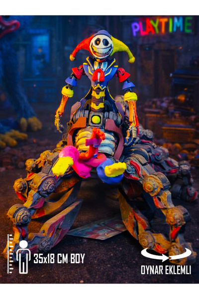 Dev Boy! Yeni Versiyon The Prototype Poppy Playtime Eklemleri Hareketli Figür Oyuncak 18x35Cm Boy