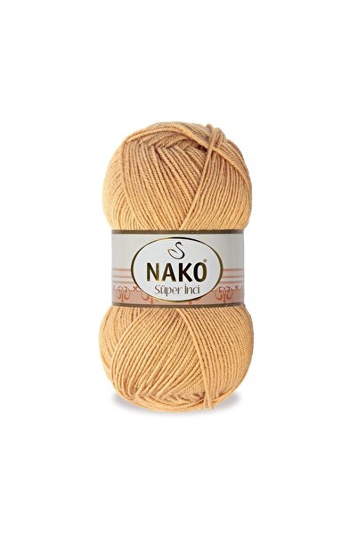 NAKO سوبر بيرل 294 الخردل الحياكة الخيط