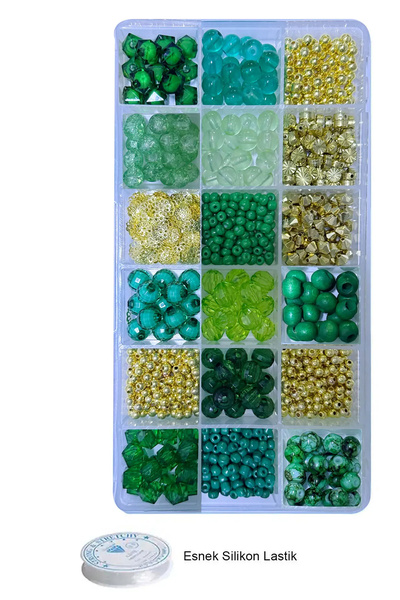 By MO Accessories Σετ κατασκευής κοσμημάτων Green Tones for Green Lovers DIY ...