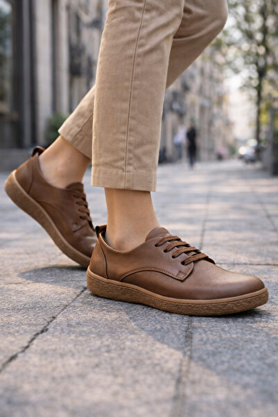 Women's Outer Genuine Leather Non-Slip Thermo Sole Lace-Up Casual  Shoes LNA9001