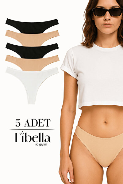 LİBELLA İÇ GİYİM Γυναικεία εσώρουχα στρινγκ σε μικτά χρώματα, βαμβακερά, λύκρ...