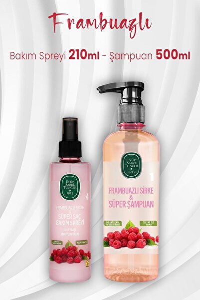 Eyüp Sabri Tuncer Frambuazlı Sirke Süper Saç Bakım Spreyi 210 ml ve Şampuan 5...