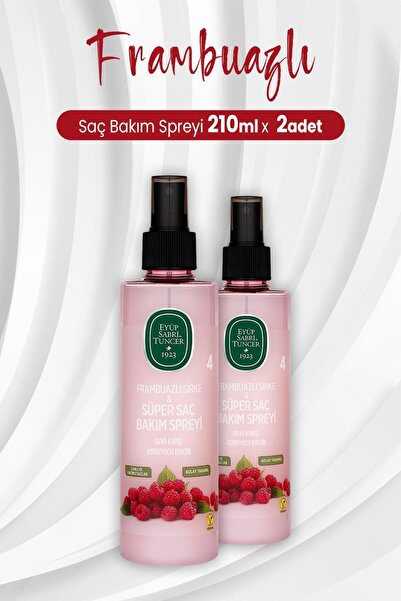 Eyüp Sabri Tuncer Frambuazlı Sirke Ve Süper Saç Bakım Spreyi 210 ml x 2 Adet