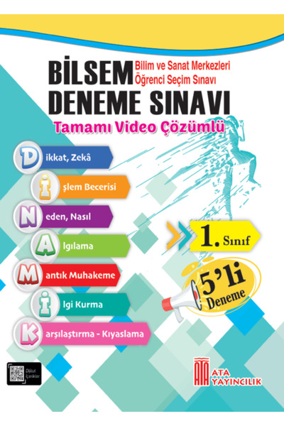 Ata Yayıncılık 1. Sınıf Bilsem 5'Li Deneme Sınavı