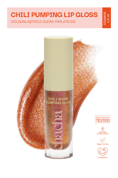 cha cha Chili Shine Plumping Gloss 11 - Dolgunlaştırıcı Dudak Parlatıcısı - C...