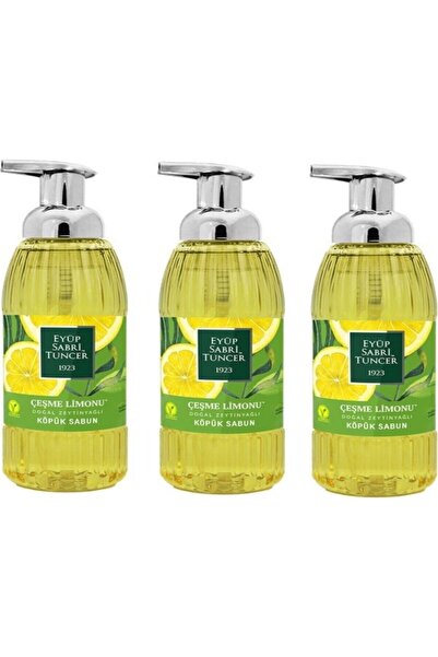 Eyüp Sabri Tuncer Olive Oil Çeşme Lemon Foam Soap 500 ml X 3