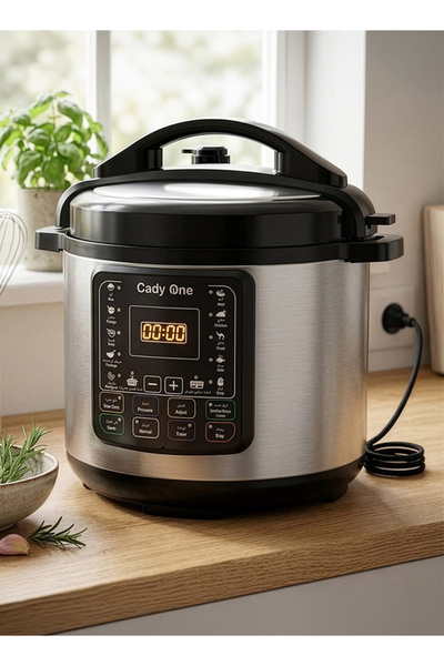 TOSCANA U Electric Pressure Cooker 6L Stainless Steel Non-Stick Pot Programma...