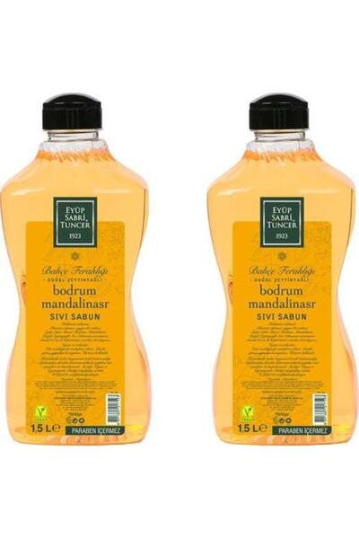 Eyüp Sabri Tuncer Bodrum Tangerine Natural Olive Oil Liquid Soap 1500 ml X 2