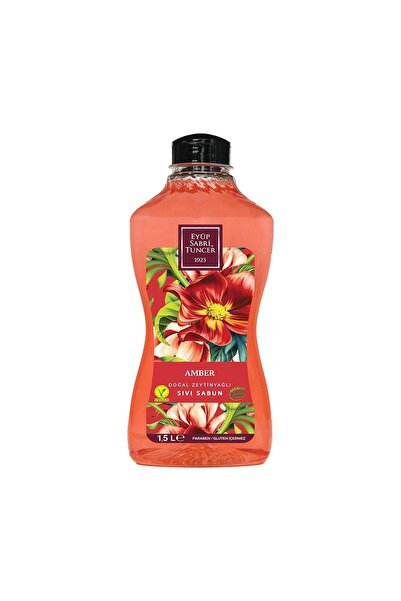 Eyüp Sabri Tuncer Doğal Zeytinyağlı Sıvı Sabun Amber 1.5 litre Pet Şişe