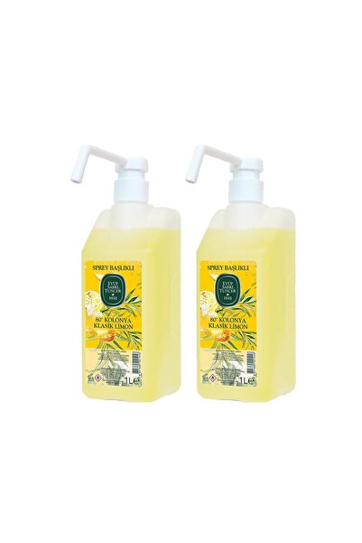 Eyüp Sabri Tuncer EST Klasik Limon Kolonyası 1 lt - Sprey Başlıklı X 2 Adet