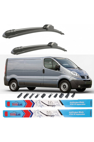 TEAMCAR Lame ștergătoare Nissan Primastar (2001–2006) |   Set frontal – TeamC...