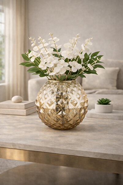 Dekoratif SANDY Cam Vazo BAL-20 cm ••