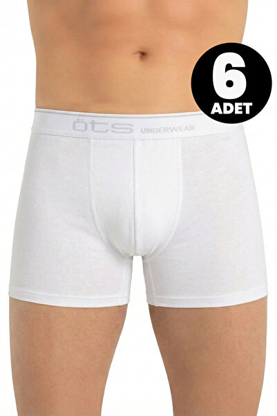 Öts 6 قطع بوكسر رجالي ليكرا مرن (96% قطن - 4% إيلاستان)