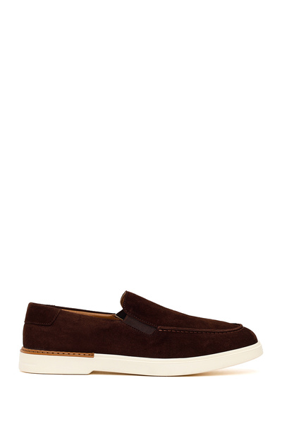 Derimod Men's Brown Suede Leather Loafer 26Sfd612210