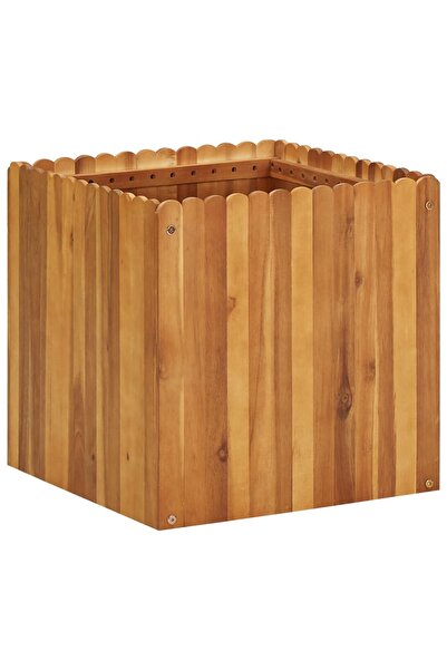 vidaxl سرير حديقة مرتفع 50 × 50 × 50 سم من خشب الأكاسيا الصلب