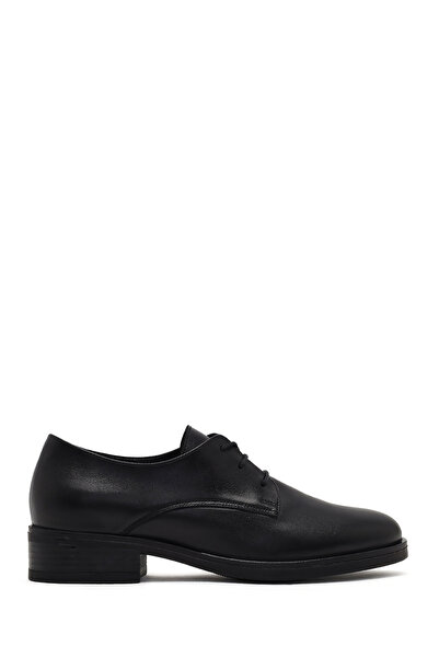 Derimod Women's Black Lace-Up Leather Masculine Shoes 25Afd189518