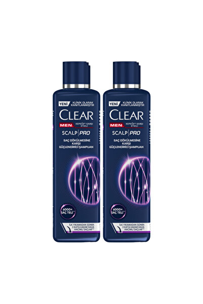 Clear Men Scalp Pro Güçlendirici Şampuan Saç Dökülmesine ve Kepeğe Karşı Etkili 300 ml x2