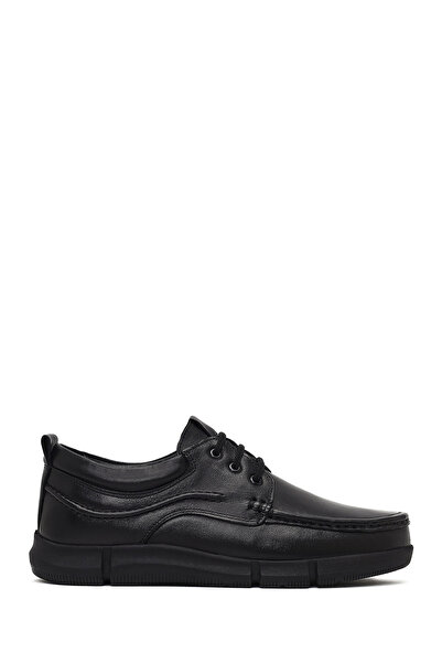 Derimod Men's Black Lace-Up Leather Casual Shoes 25Wfd710118
