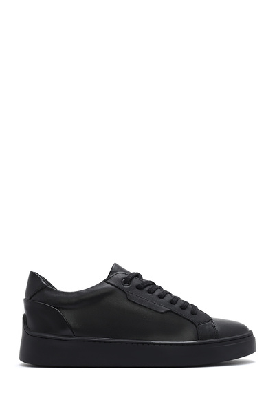 Derimod Erkek Siyah Bağcıklı Kalın Tabanlı Deri Sneaker 26SFD660018