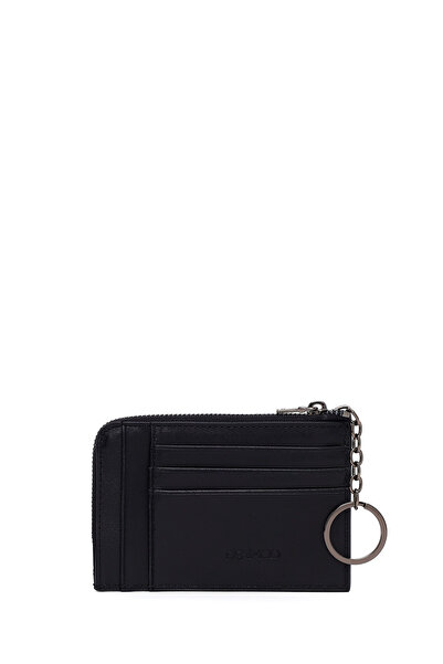 Derimod Men's Black Leather Card Holder 000A2D351118