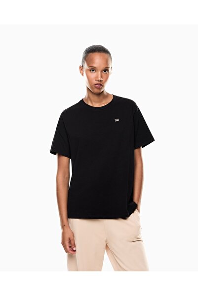 EA7 Γυναικείο μπλουζάκι από βαμβάκι κανονικής εφαρμογής με στρογγυλή λαιμόκοψ...