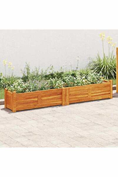 vidaxl حوض حديقة مرتفع من خشب الأكاسيا 150×30×25 سم