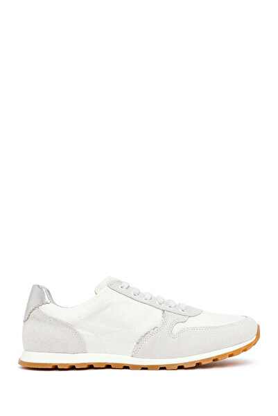 Derimod Γυναικείο λευκό δερμάτινο sneaker με κορδόνια 26PFD371514