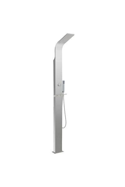 vidaxl Outdoor Shower Stainless Steel Curved