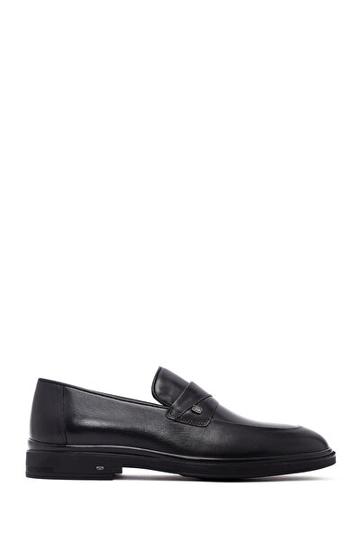 Derimod Erkek Siyah Hakiki Deri Klasik Loafer, Kışlık Ayakkabı 25WFD620918
