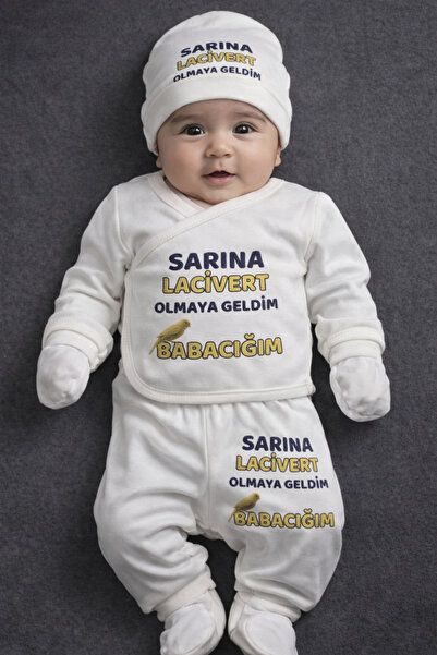 lupi Sarı Lacivert Sarı Kanarya Yenidoğan hediye bebek zıbın