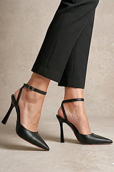 Gökhan Talay Mabel Black Skin Ψηλοτάκουνα (10 cm) Κλασικά Παπούτσια με τακούνι