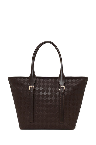 Derimod Γυναικεία τσάντα ώμου σε καφέ σχέδιο 26SBD200826