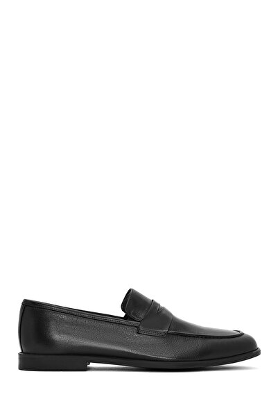 Derimod Ανδρικό μαύρο δερμάτινο loafer 26SFD790218