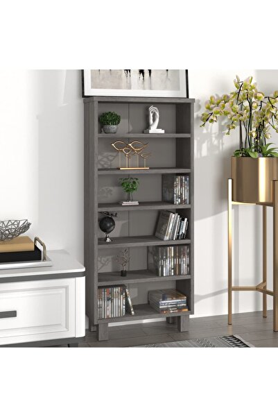 vidaxl CD Cabinet HAMAR Light Grey 45x18x100 cm Solid Wood Pine