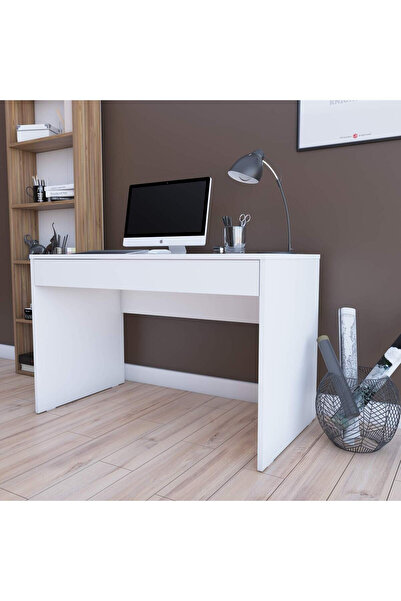 Dienni Çiğli Çalışma Masası Çekmeceli 112 cm Modern Ergonomik Ev Ofis Bilgisa...