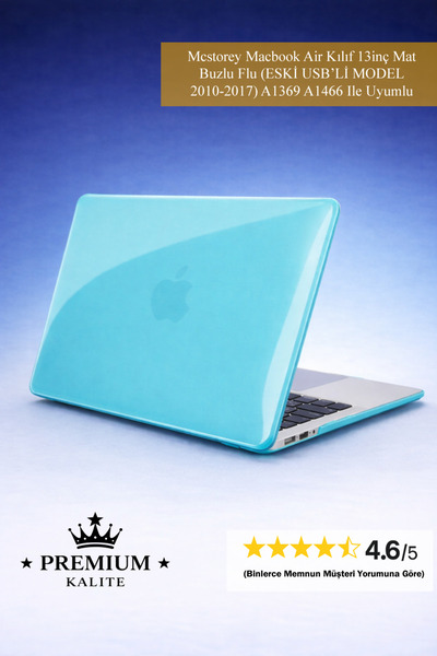 Mcstorey Macbook Air Kılıf 13inç Mat Buzlu Flu (ESKİ USB'Lİ MODEL 2010-2017) ...