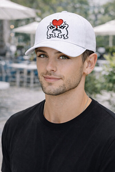 Zeramine 2024 Καπέλο μπέιζμπολ Unisex με κεντημένη φιγούρα καρδιάς