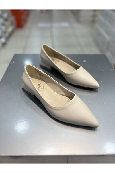 Hacıoğlu Ayakkabı Κομψές γυναικείες καθημερινές μπαλαρίνες με ίσια μύτη Hco