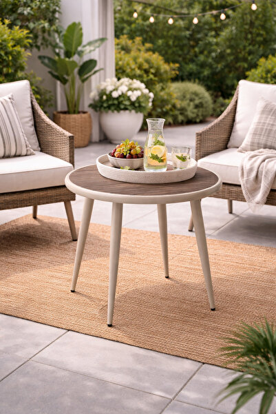 Generic Modern Brown Side Table, Brings an Elegant and Practical Touch, 80X80...