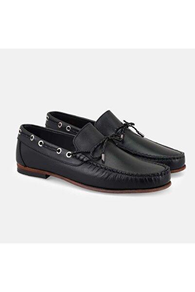Desa Erkek Siyah Deri Loafer