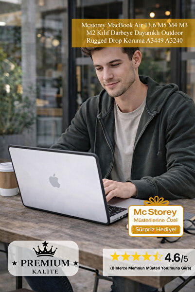 Mcstorey For MacBook Air 13.6 M5 M4 M3 M2 Case Shockproof Outdoor Rugged Drop...